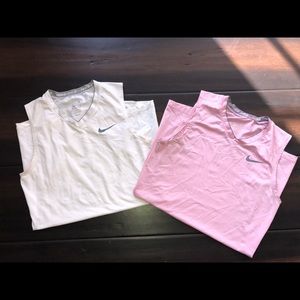 **lot of 2**Nike workout tops Nike pro fitdry - M